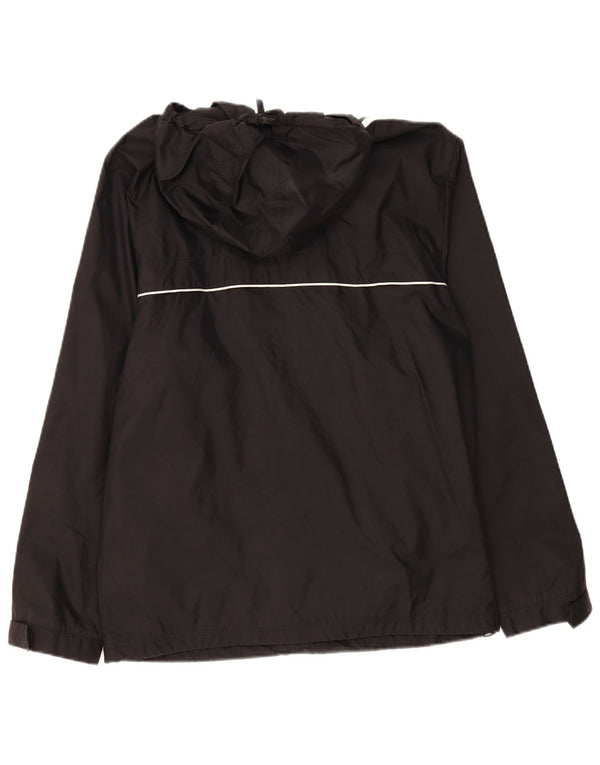 Giacca antipioggia da uomo ADIDAS con cappuccio UK 36/38 Small nera in poliammide