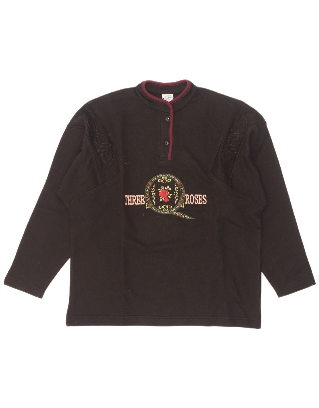 Felpa grafica oversize da donna Campagnolo Jumper UK 16 Large Nero