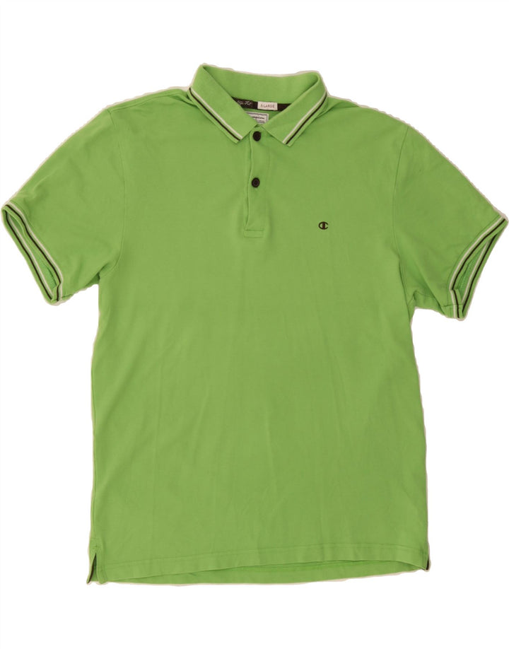 CHAMPION Mens Polo Shirt XL Green Vintage Champion and Second-Hand Champion from Messina Hembry 