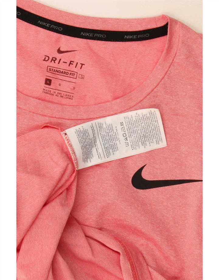 T-shirt Nike Dri Fit Standard da uomo, grande, in poliestere rosa