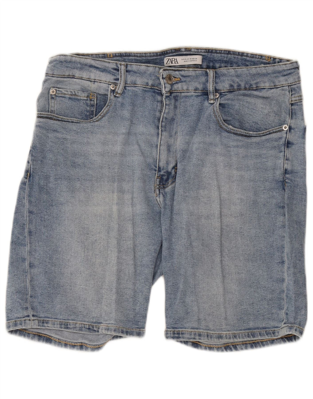 Pantaloncini di jeans da donna Zara EU 46 XL W36 cotone blu