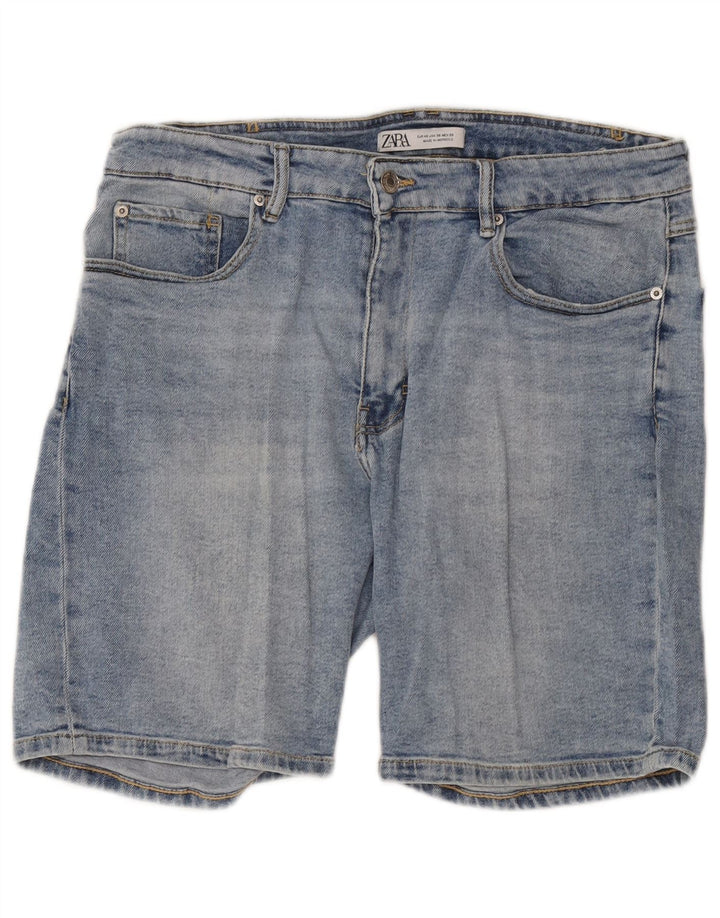 Pantaloncini di jeans da donna Zara EU 46 XL W36 cotone blu