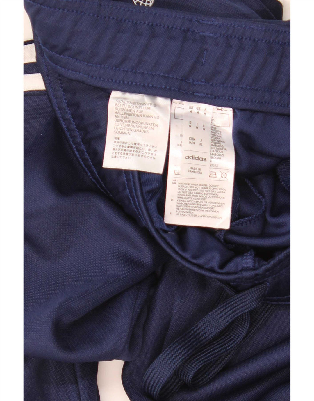 Pantaloni da tuta Adidas Aeroready da uomo medio poliestere blu navy