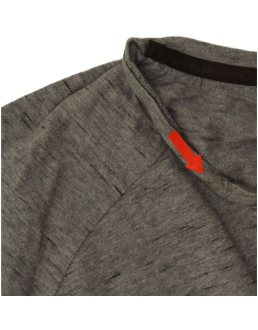 T-shirt da uomo Puma Top Large in cotone chiazzato grigio