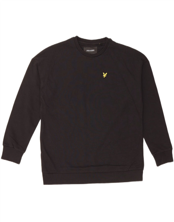 Felpa da uomo LYLE & SCOTT in cotone nero medio