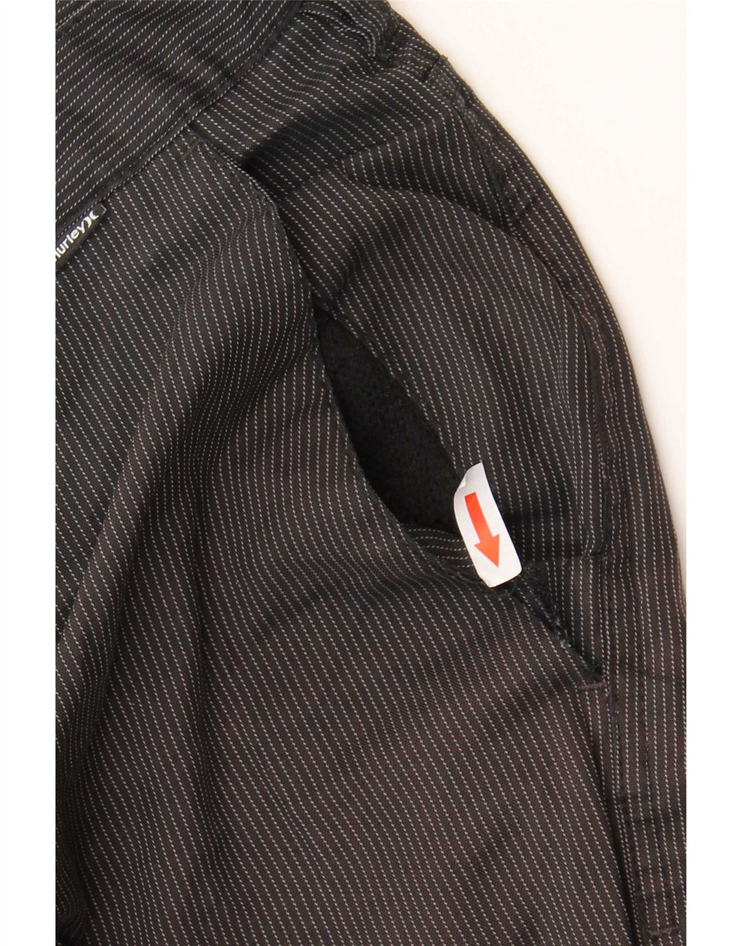 Pantaloncini chino da uomo Hurley W38 XL poliestere gessato nero