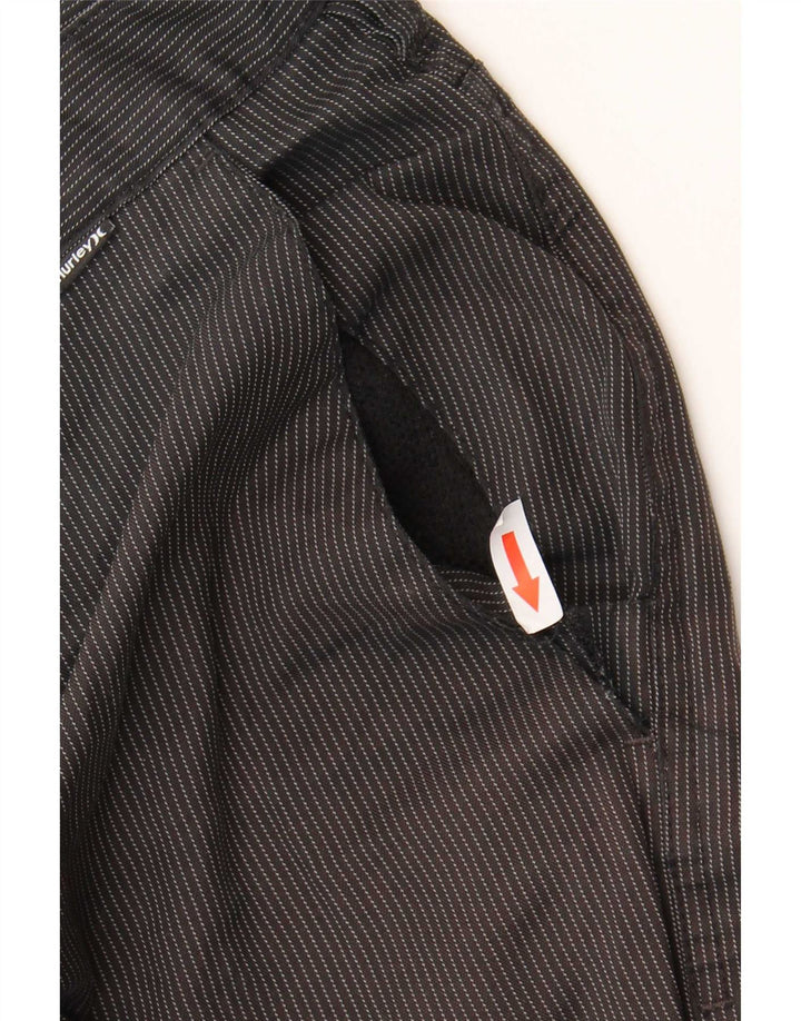 Pantaloncini chino da uomo Hurley W38 XL poliestere gessato nero