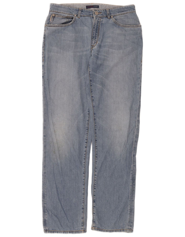 Jeans Dritti Donna Trussardi W32 L34 Cotone Blu