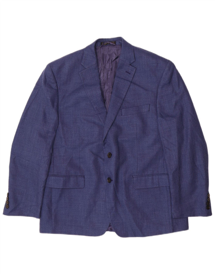 Giacca blazer da uomo a 2 bottoni Ralph Lauren UK 42 XL poliestere blu
