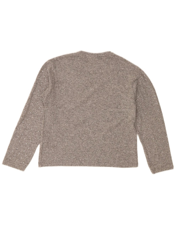 Maglione girocollo per ragazze Zara 11-12 anni in poliestere grigio