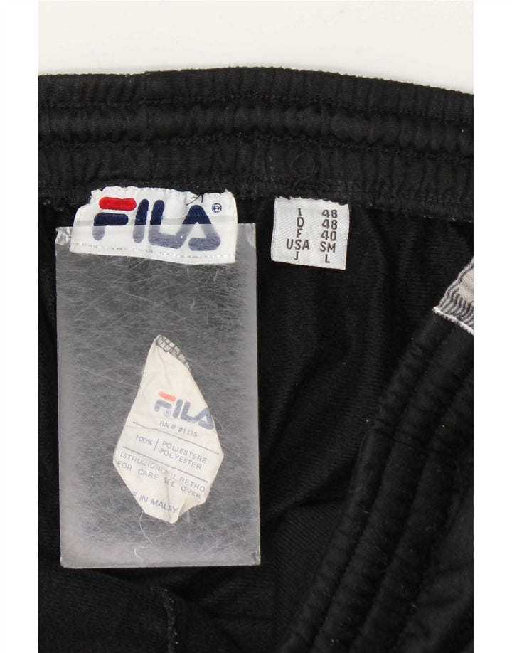 Pantaloni da tuta grafica da uomo Fila IT 48 Medium Black Colourblock