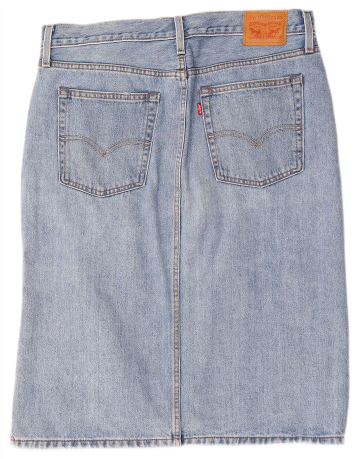 Gonna in denim da donna LEVI'S W32 grande cotone blu