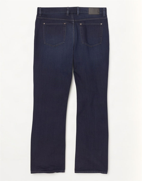 Jeans dritti da uomo Hugo Boss W38 L34 cotone blu navy
