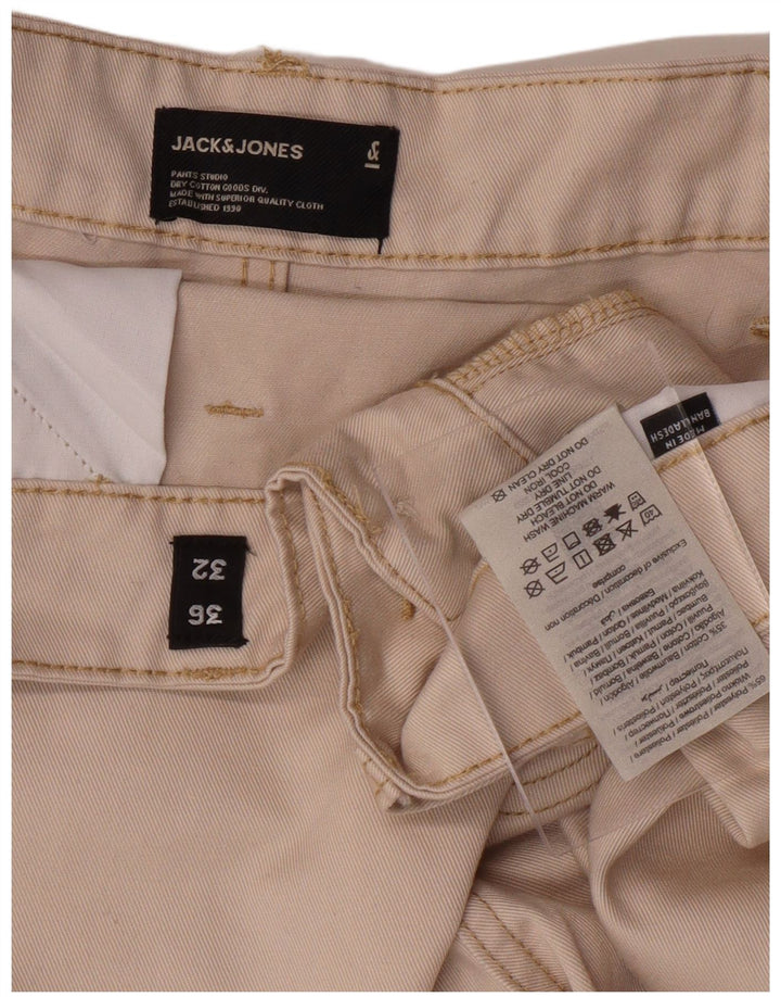 JACK & JONES Pantaloni cargo cargo da uomo W36 L23 Poliestere beige