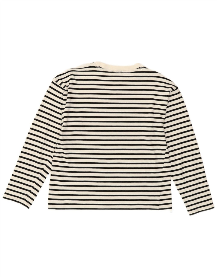 Top Zara da donna a maniche lunghe UK 10 Small White Striped