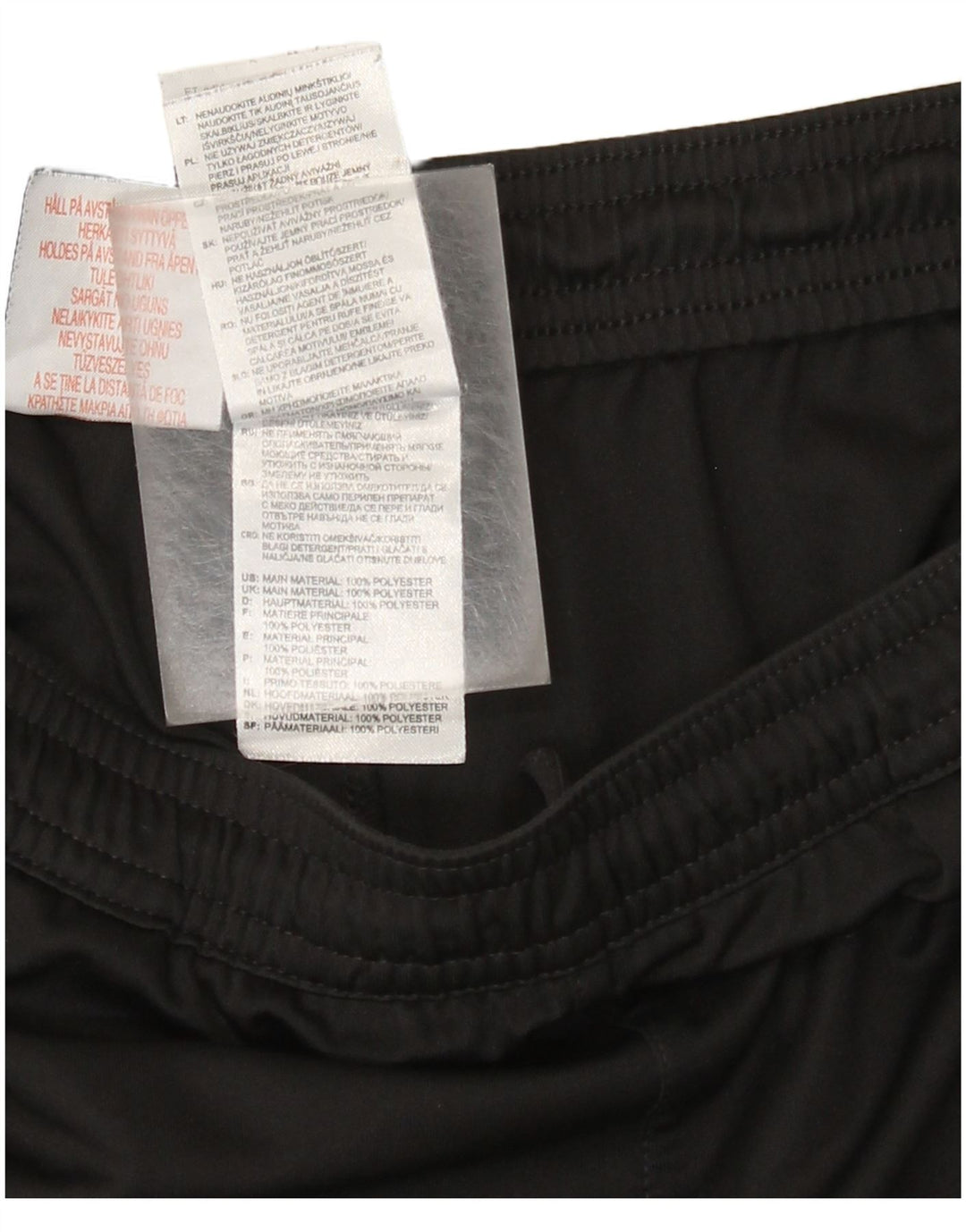 Pantaloncini sportivi Adidas da ragazzo 15-16 anni in poliestere nero