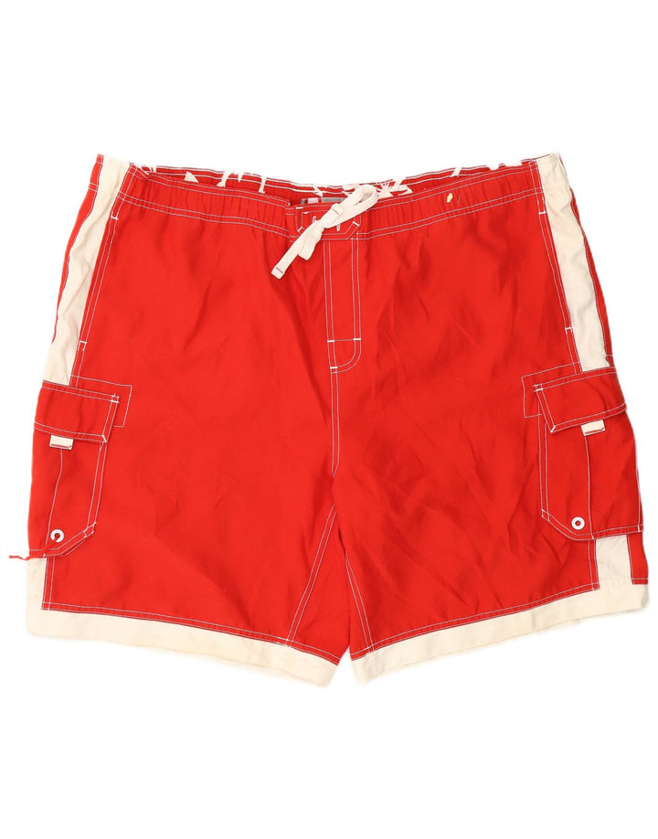 MOSSIMO Pantaloncini da bagno da uomo XL Rosso Colourblock Poliestere