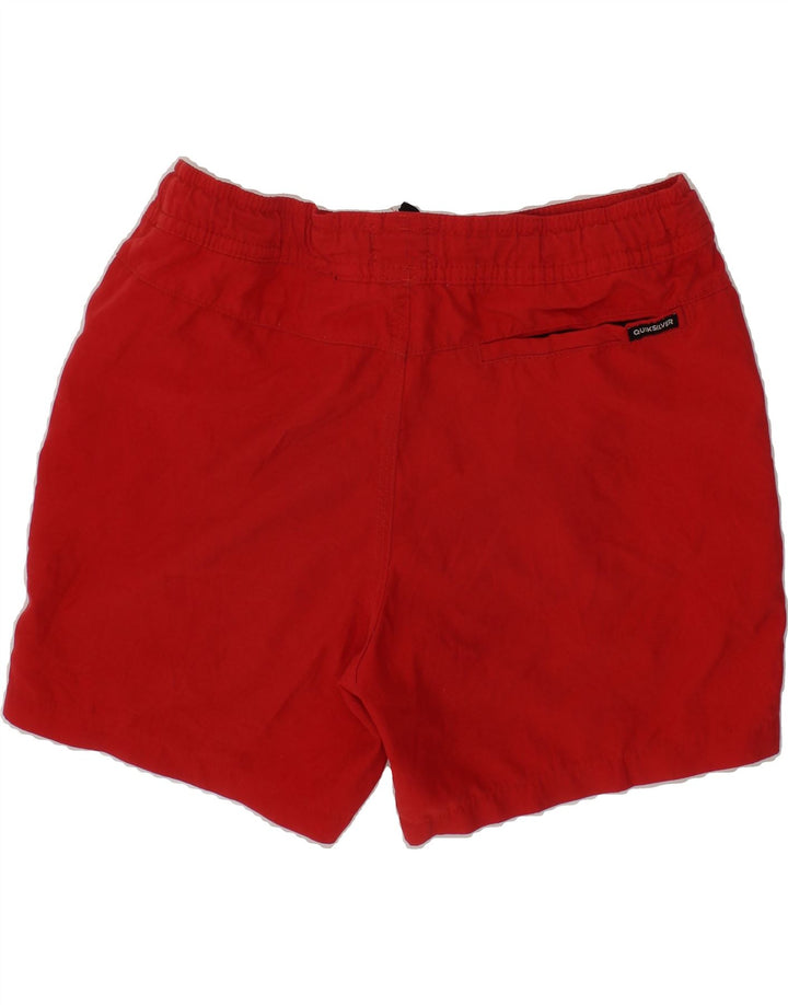 QUIKSILVER Boys Swimming Shorts 11-12 Years  Red Vintage Quiksilver and Second-Hand Quiksilver from Messina Hembry 
