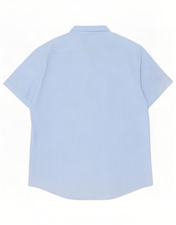 Carrera Camicia a maniche corte da uomo 3XL Blu Cotone