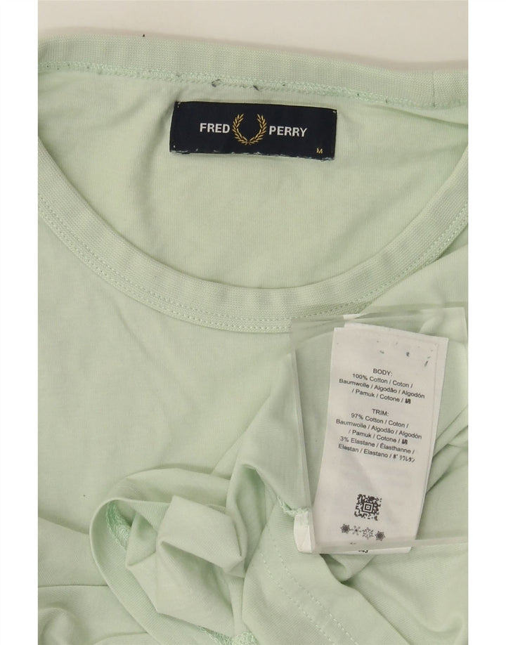 T-shirt da uomo Fred Perry Top in cotone verde medio