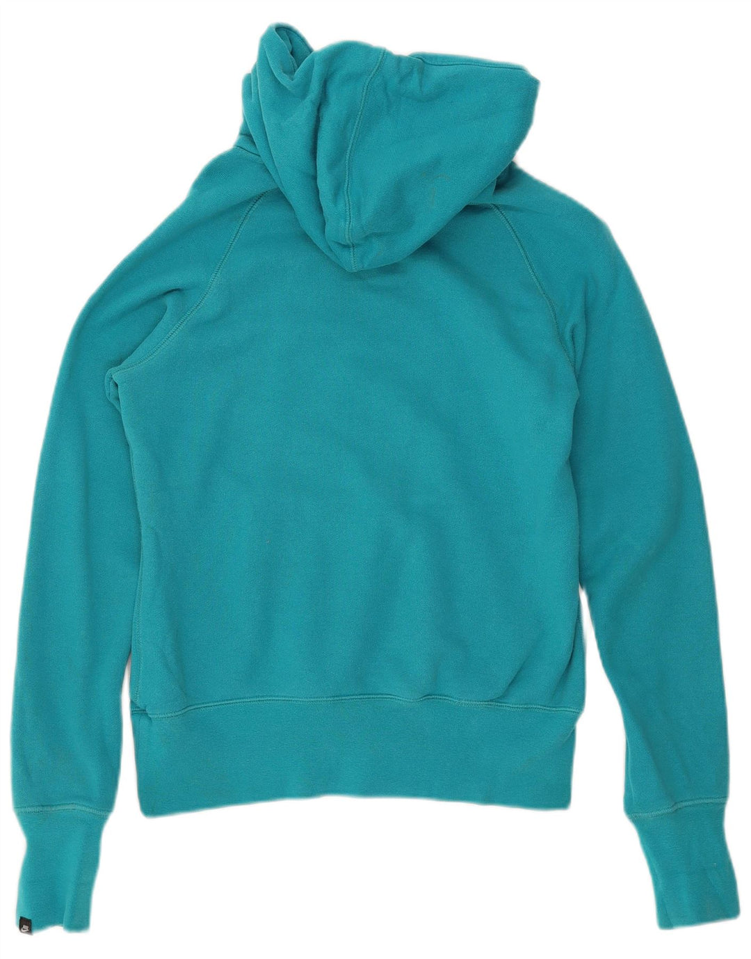 Maglia con cappuccio da donna Nike UK 12 cotone blu medio