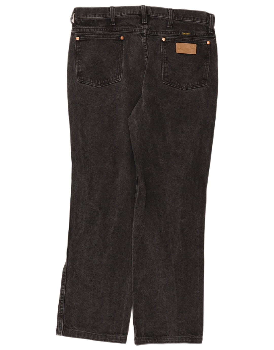 Jeans dritti da uomo Wrangler W34 L29 cotone nero