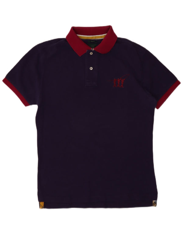 Polo da uomo slim fit Henry Cottons grande viola