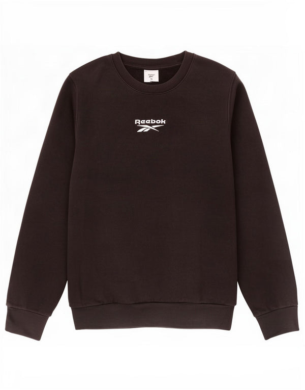 Felpa oversize da donna Reebok Jumper UK 20/22 XL Cotone nero