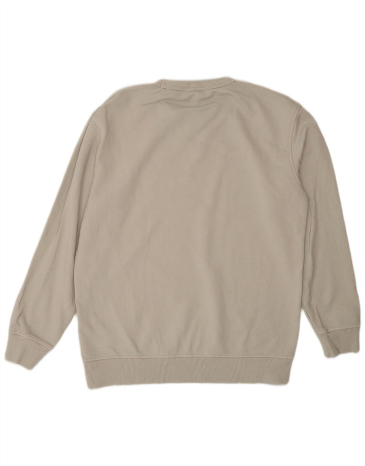 Felpa da uomo Lee in cotone grigio medio