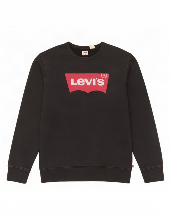 Levi's Mens Graphic Sweatshirt Jumper Medium Black Cotton