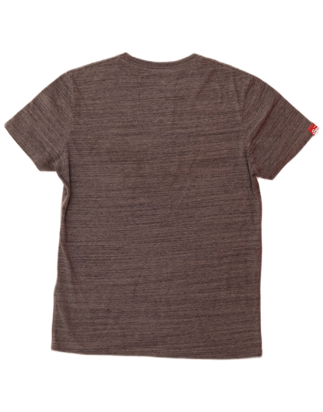 SUPERDRY Mens Graphic T-Shirt Top Medium Grey Cotton