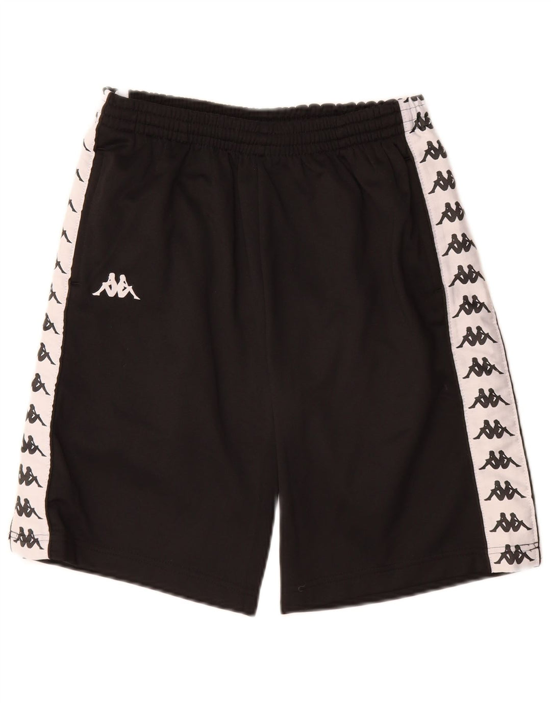 Pantaloncini sportivi grafici Kappa da bambino 11-12 anni Poliestere color block nero