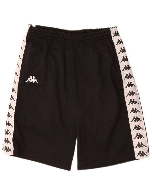 Pantaloncini sportivi grafici Kappa da bambino 11-12 anni Poliestere color block nero