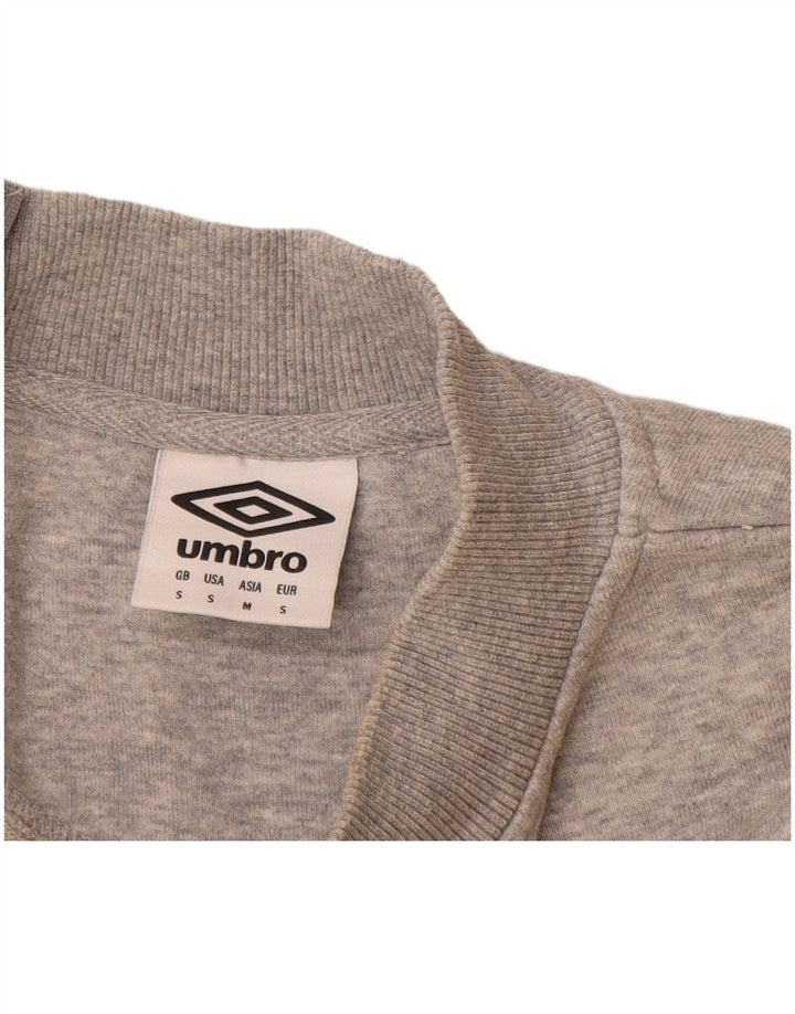 Felpa grafica da uomo Umbro Maglione piccolo grigio color block