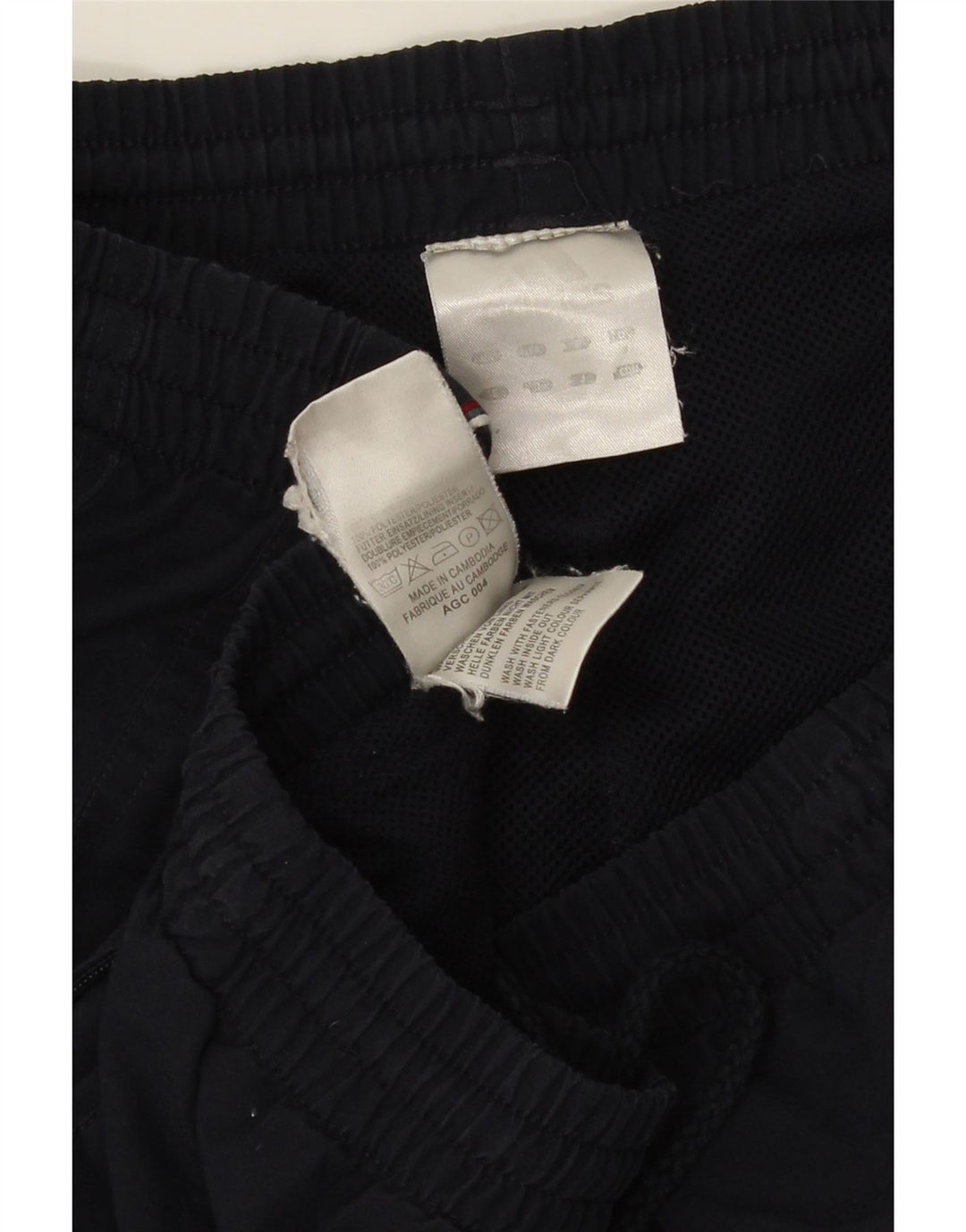 Pantaloni da tuta da uomo Adidas XL poliestere blu navy