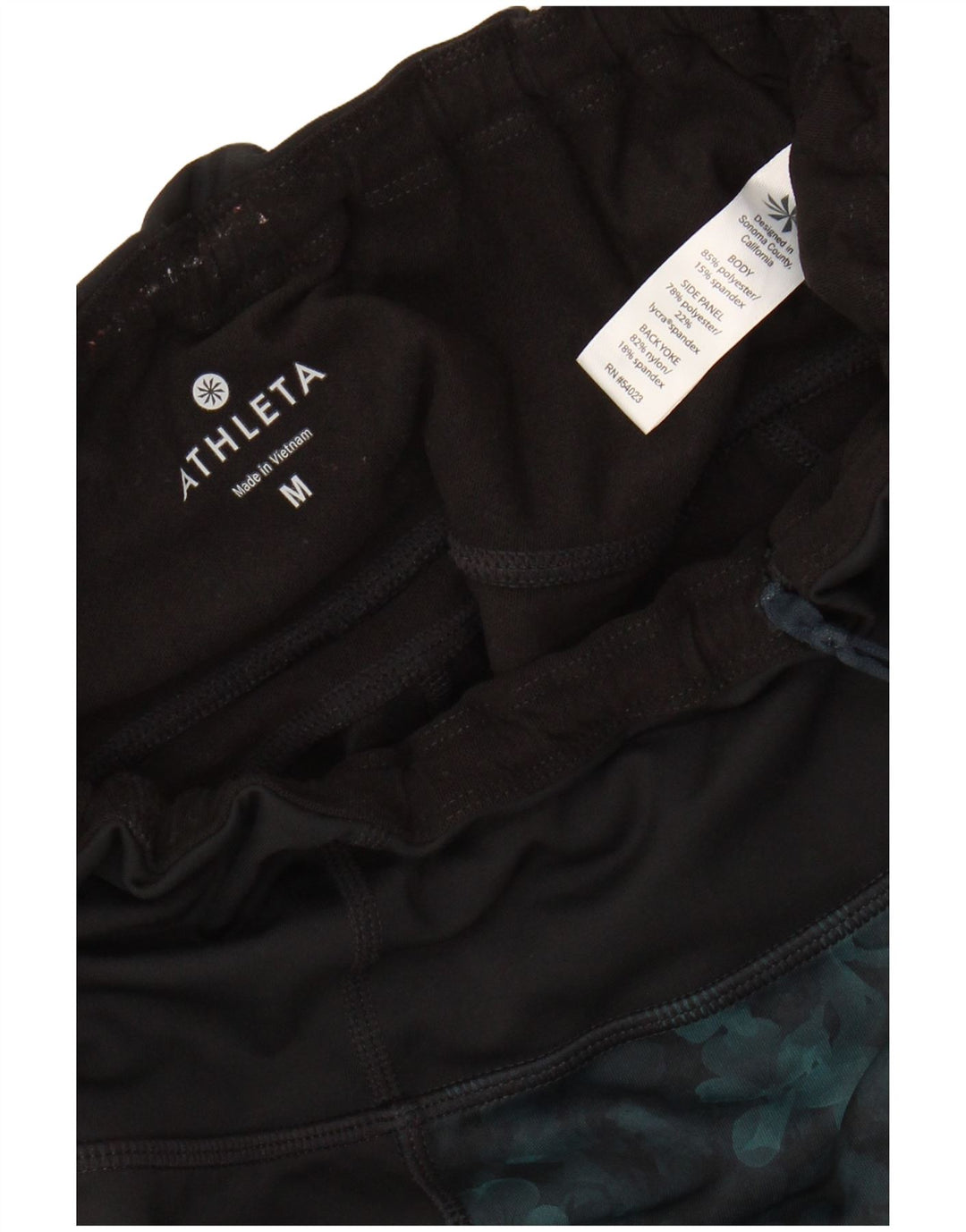 Leggings da donna ATHLETA UK 12 Poliestere floreale nero medio