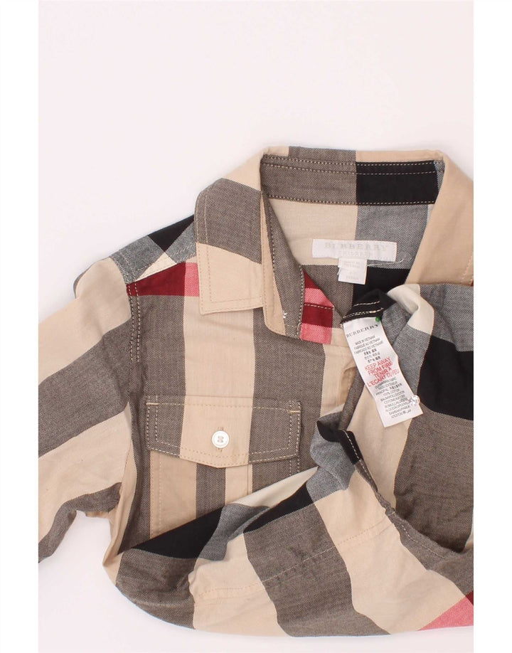 Camicia Burberry Bambino 5-6 Anni In Cotone Check Multicolore