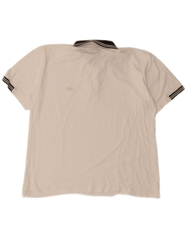 Polo da rugby da uomo Lotto 2XL a righe bianche