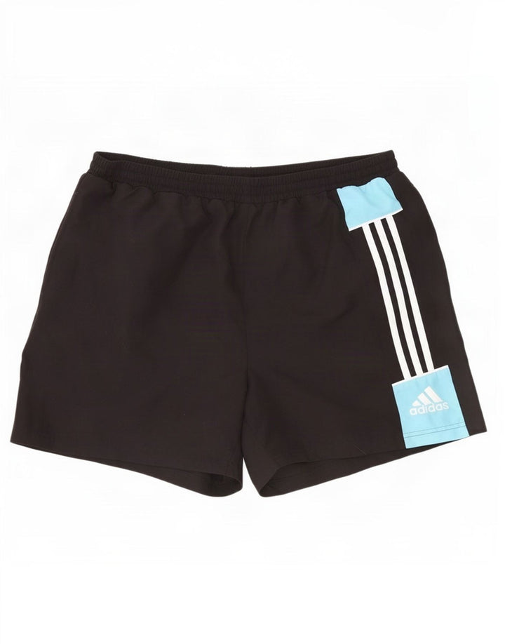 Pantaloncini da bagno da uomo Adidas XL poliestere color block nero