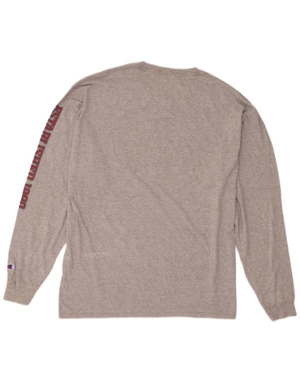 Champion Maglia da uomo con grafica Washington State Cougars a maniche lunghe 2XL Grigia