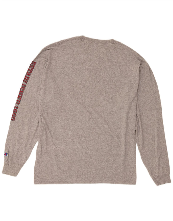 Champion Maglia da uomo con grafica Washington State Cougars a maniche lunghe 2XL Grigia