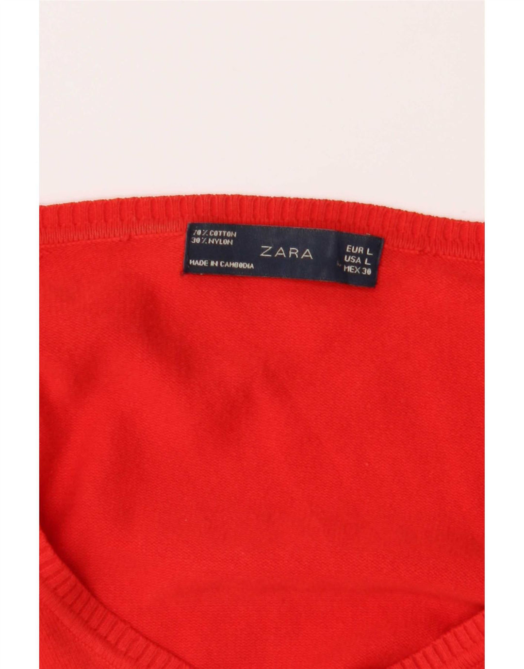 Maglione cardigan da donna Zara UK 14 grande rosso