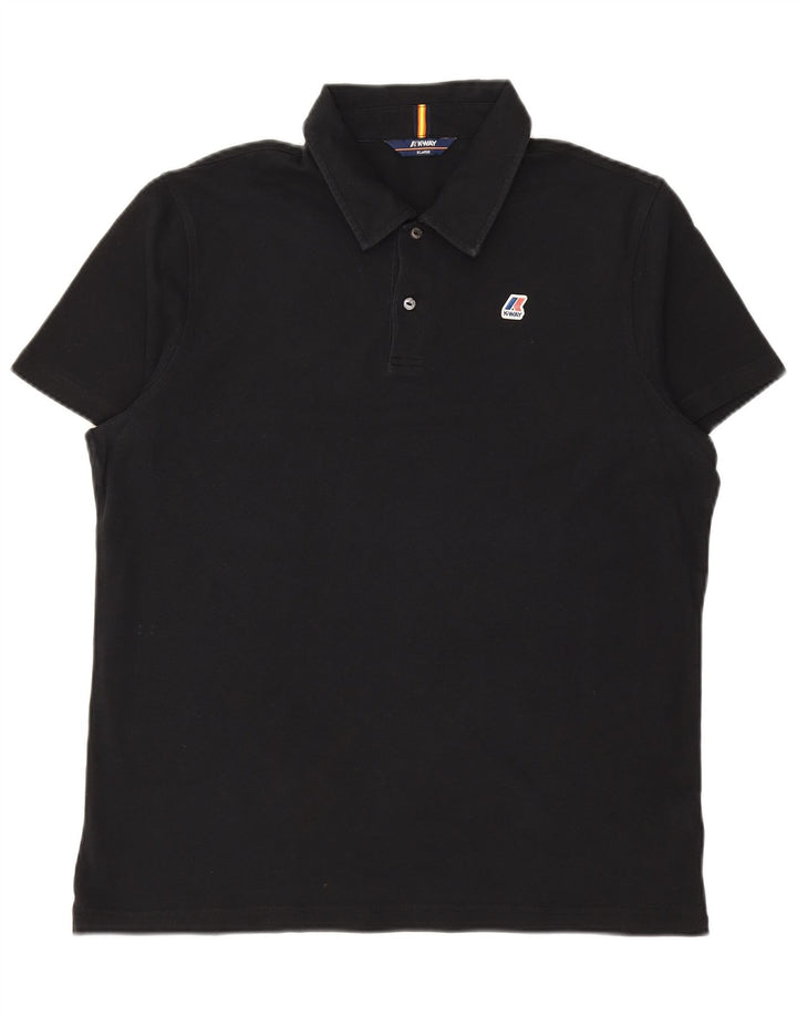 Polo K-WAY da uomo XL in cotone nero