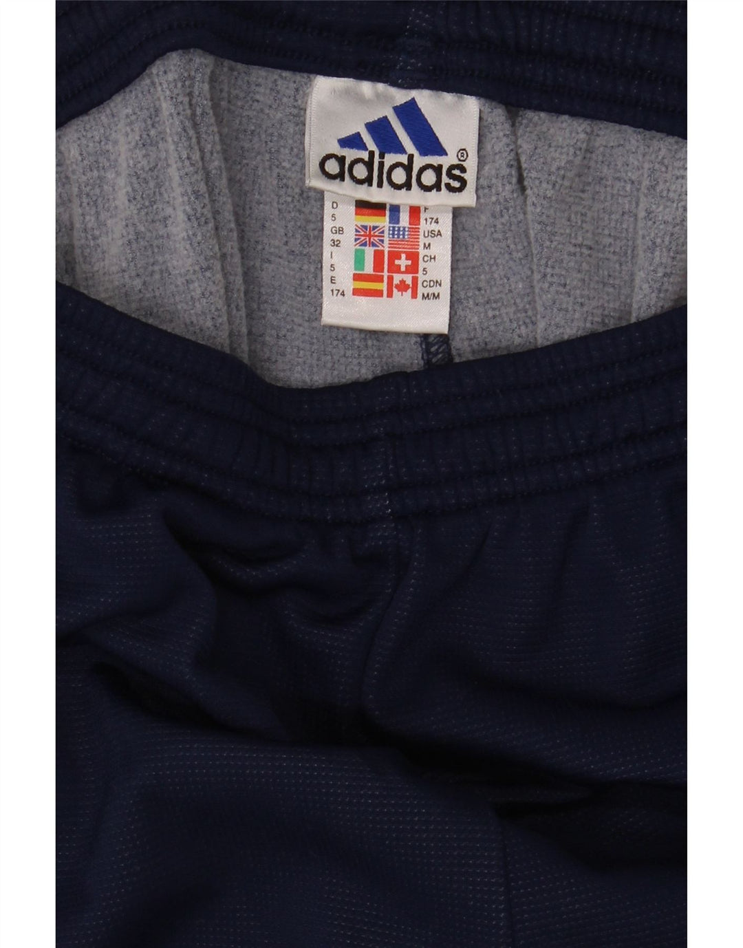 Pantaloni da tuta da uomo Adidas Medium Blu Navy Colourblock in poliammide