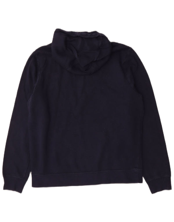 Felpa con cappuccio grafica da uomo Fila XL in cotone blu navy