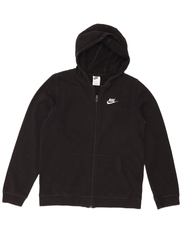 Felpa con cappuccio e zip Nike da ragazzo 13-14 anni XL in cotone nero