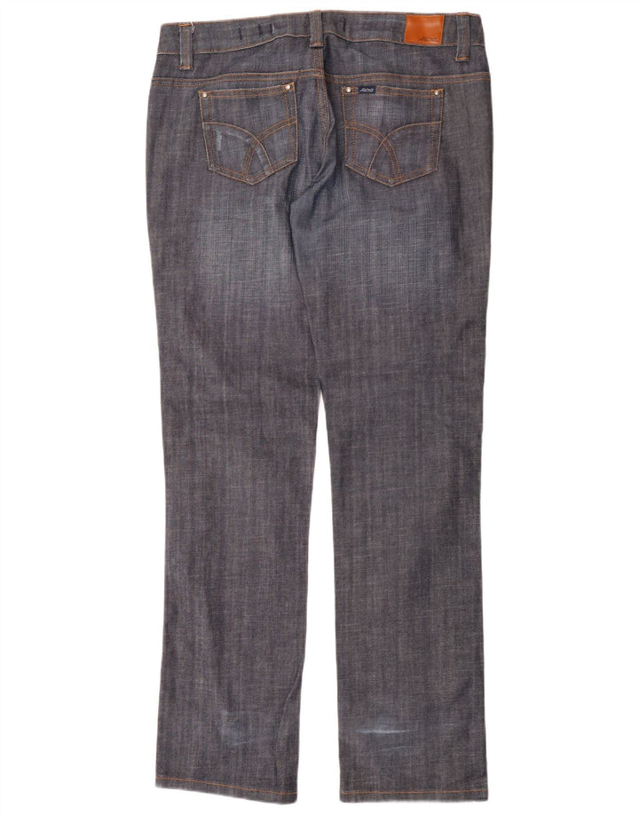 Jeans dritti a vita bassa da donna LEE Riders US 12 Large W34 L33 Blu Navy