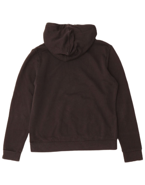 Felpa con cappuccio grafica PUMA da donna UK 16 grande cotone nero