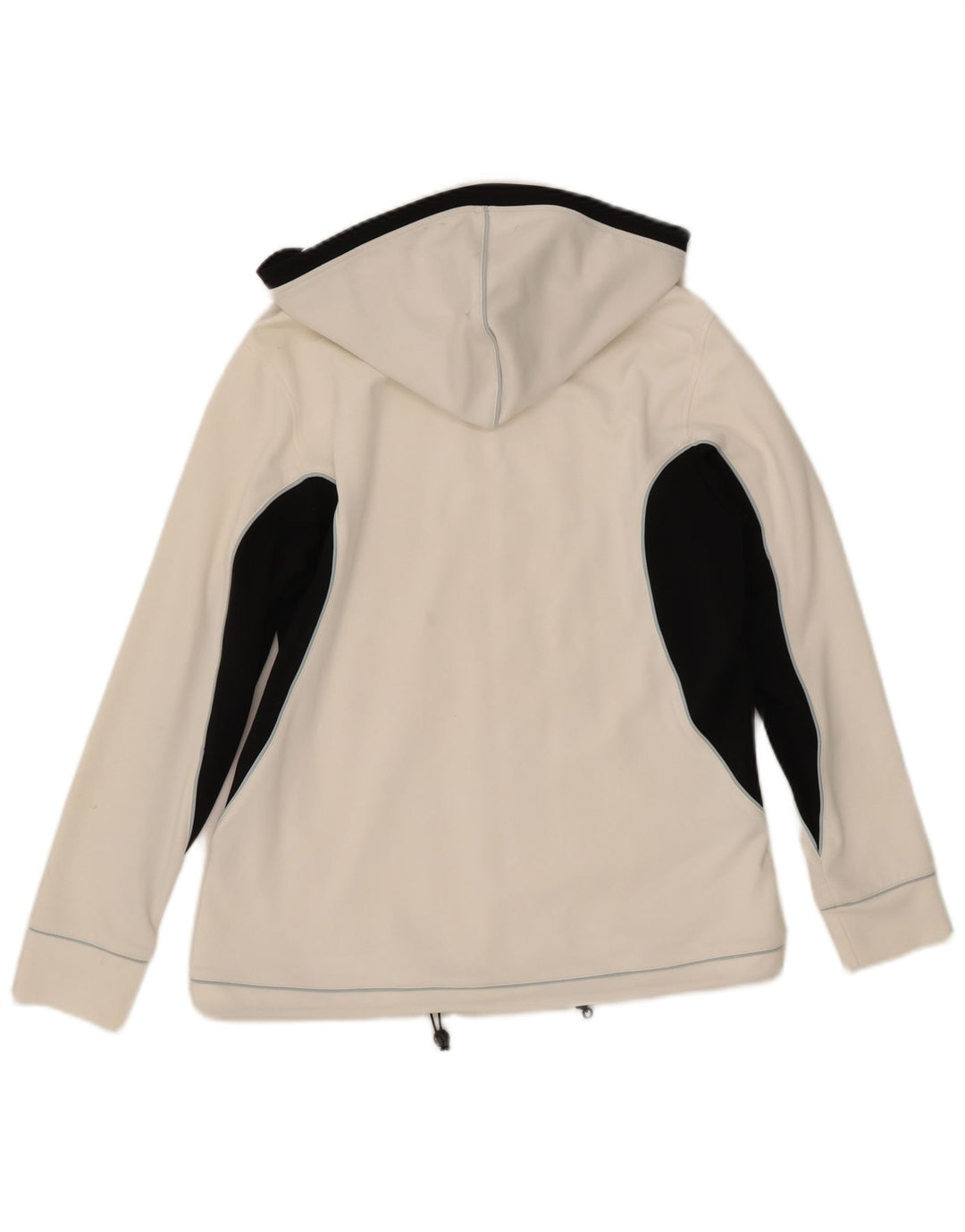 Giacca da ginnastica con cappuccio da donna Asics UK 16 Large White Colourblock