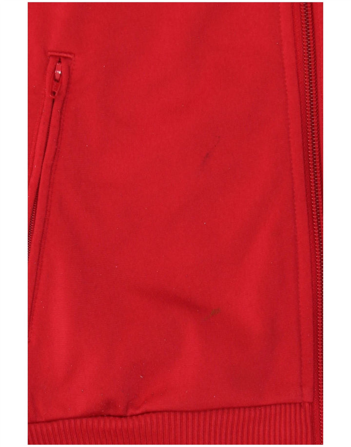 Giacca da ginnastica grafica da donna Adidas EU 36 piccola rossa poliestere